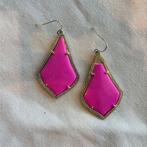 Kendra Scott Pink/Gold Drop Earrings